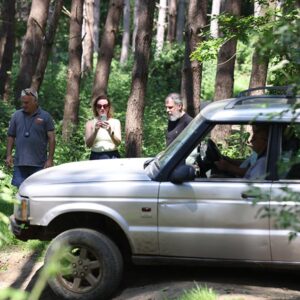 4x4 driving through woodland at Ashtree Farm
