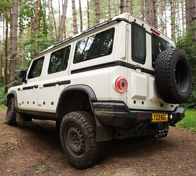 Ineos Grenadier off road at Ashtree Farm, Offam, Kent