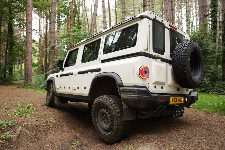 Ineos Grenadier off road at Ashtree Farm, Offam, Kent